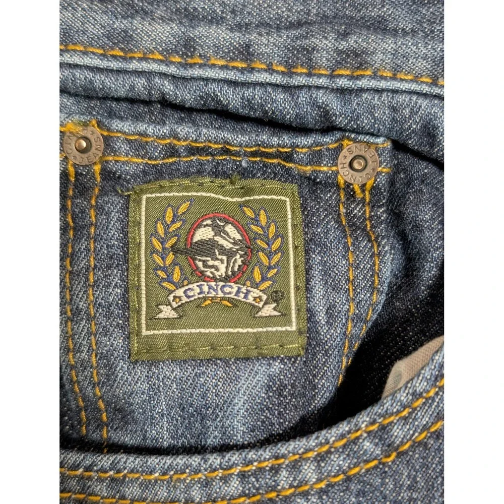 Cinch Green Label Relaxed Fit Jeans Mens 40x38 Tapered Leg Indigo MB90530002